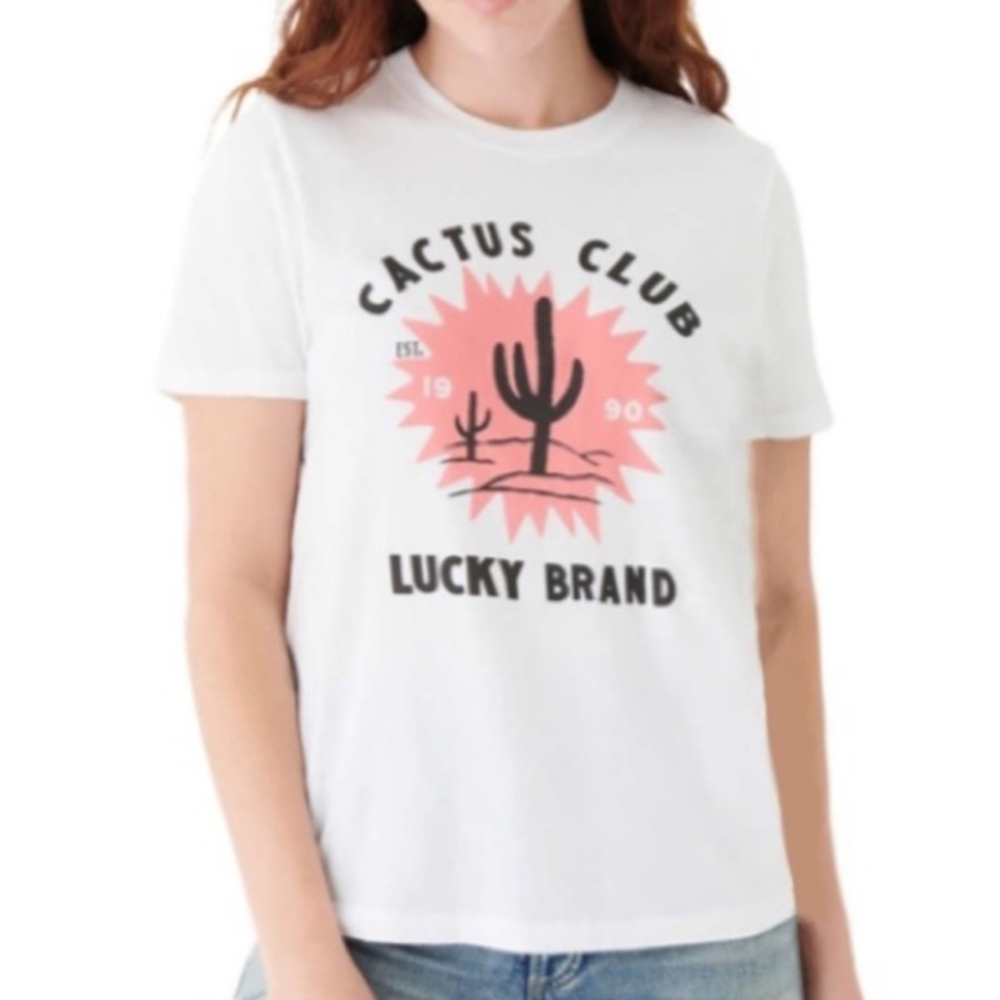 Lucky Brand Graphic Short Sleeve Tee Shirt